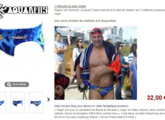 Le maillot des « 7 Prison Island Swims » d’Aquadeus