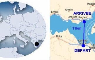 Golfe de Maliakos : 11km en Grèce